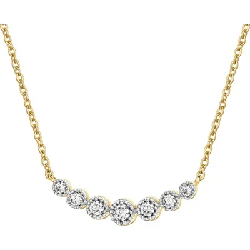 Náhrdelník Zlatý náhrdelník s brilianty - 0,12 ct - ryzost 585 - 172.182