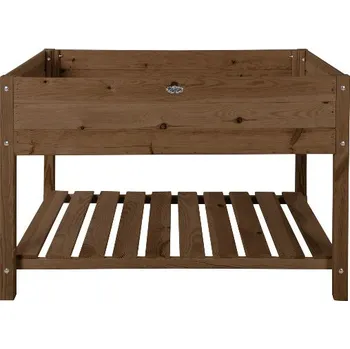 Taburet Pěstírna s otevřeným úložným prostorem, hnědá, 119x79x78cm|Esschert Design