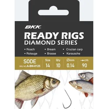 Rybářský háček Návazec BKK Ready Rig Diamond Sode RD 10ks - 8