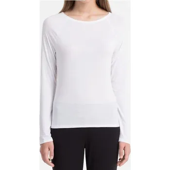 Dámské oblečení Dámské Tričko s dlouhým rukávem QS5493E - Calvin Klein M