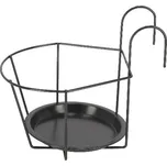 Závěs balkónový na květináč, šedá, š. 21,4cm|Esschert Design