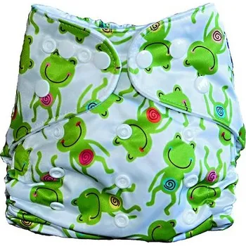 Plenkové kalhoty GaGa's Látková plena All in One Žabky