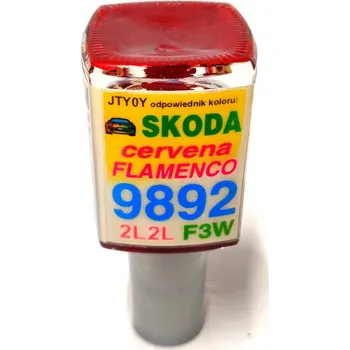 ARASYSTEM Lakovací tužka 9892 Červená flamenco (Flamenco Rot) Škoda Fabia, Octavia, Roomster, Superb 10ml