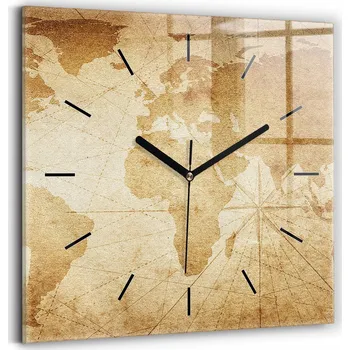Hodiny Nástěnné hodiny Wallfluent, odstíny hnědé, 30 cm
