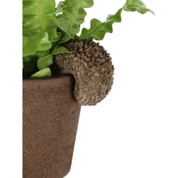 Květináč Dekorace na květináč HEDGEHOG, ježek závěsný, hnědá, 8x5x8cm|Esschert Design