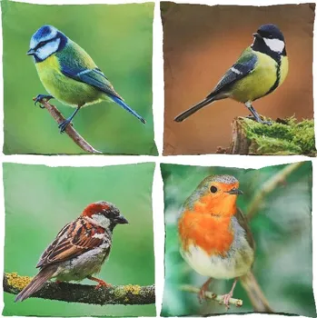 Polštář OUTDOOR Bird, 49x49cm, (balení obsahuje 4 kusy!)|Esschert Design