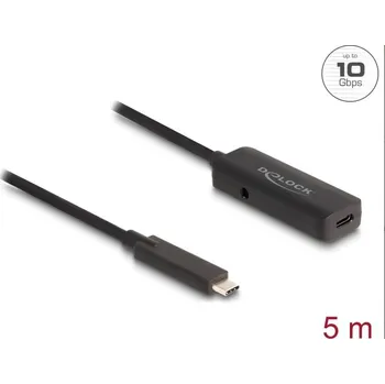 Prodlužovací kabel Delock Aktivní prodlužovací kabel USB 10 Gbps USB Type-C™ 5 m 80028