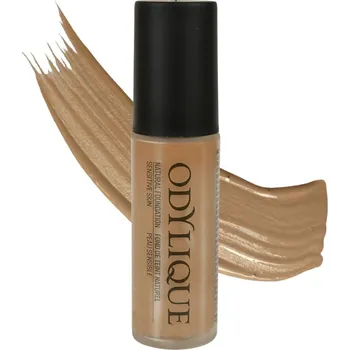 Make-up Odylique | Bio Tekutý minerální make-up - č. 50 Obsah: 30 ml teplý střední odstín pro opálenou či olivovou pleť