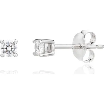 Náušnice Bealio BEALIO Stříbrné náušnice pecky KAMÍNEK 3 mm 03-06907-3422