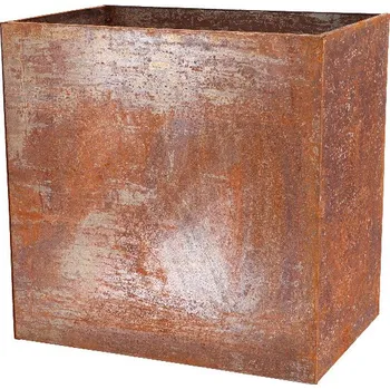 Pěstírna/obal na květináč CORTON, rezavá, 58x58x38cm|Esschert Design