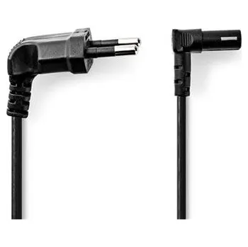Prodlužovací kabel Nedis CEGL11075BK20 - Napájecí Kabel | Typ F Zástrčka | IEC-320-C1 | Úhlový | Úhlový | 2.00 m | Černá CEGL11075BK20