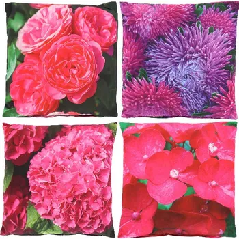 Polštář OUTDOOR Pink, 49x49cm, (balení obsahuje 4 kusy!)|Esschert Design