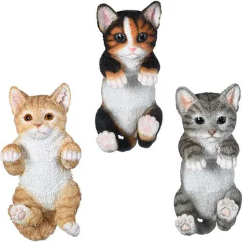 Zvířátka a postavy OUTDOOR Kotě na květináč, 22cm, (balení obsahuje 3 kusy!)|Esschert Design