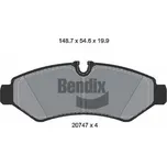 Sada brzdových destiček, kotoučová brzda BENDIX Braking BPD1632