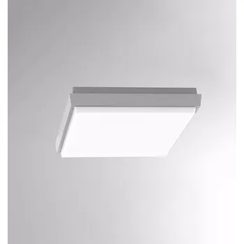 Molto Luce Stropní hranaté svítidlo do venkovních či vlhkých prostorů Sopo Square Barva: Stříbrná, Délka strany: 240 mm 100-q24190740