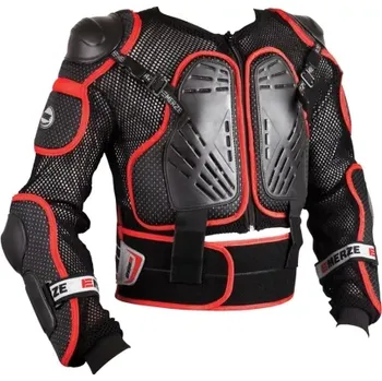 Motocyklový chránič hrudi a pátěře chrbtový chránič EM3, EMERZE (černá-červená, vel. M)