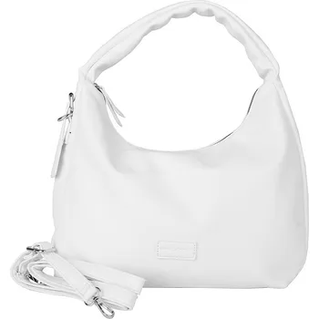 Středně velká bílá kabelka na rameno David Jones CM7455