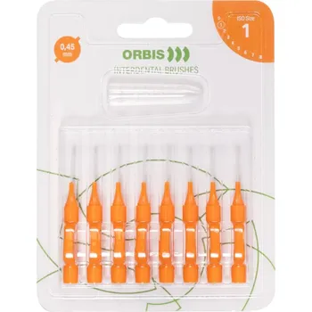 Zubní kartáček ORBIS Mezizubní kartáčky, 8ks, různé velikosti Barva: oranžová