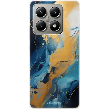 Pouzdro na mobilní telefon Odolné silikonové pouzdro iSaprio - Blue Gold Marble - Xiaomi 14T