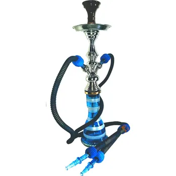 Čistič dýmky Vodní dýmka 67 cm, TopMark Heket modrá NEW 2 hadice