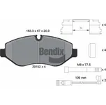 Sada brzdových destiček, kotoučová brzda BENDIX Braking BPD1008