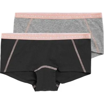 Kalhotky Dámské sportovní kalhotky KARI TRAA TINA 2PK L Černá, Šedá, Růžová