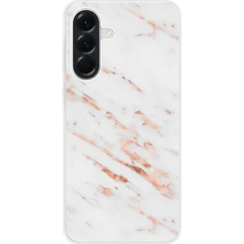 Pouzdro na mobilní telefon Odolné silikonové pouzdro iSaprio - Rose Gold Marble - Samsung Galaxy A56