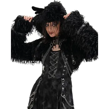 Dámský bomber bunda dámská DEVIL FASHION - Black Gothic Punk