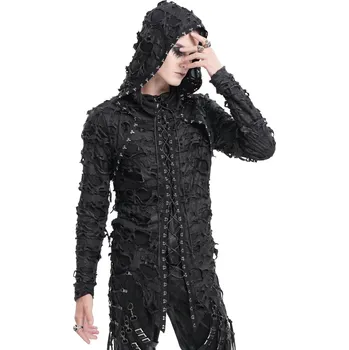 Pánské tričko tričko pánské s dlouhým rukávem DEVIL FASHION - Apocalyptic Gothic Punk -TT283 - S