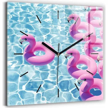 Hodiny Nástěnné hodiny Wallfluent odstíny růžové 30 cm