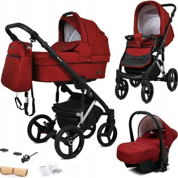 Kočárek BabyLux Dětský kočárek 3v1 UZO ALU (hluboký, sportovní a autosedačka)