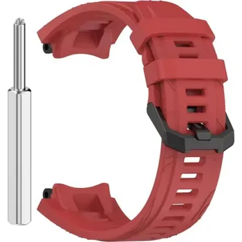 Příslušenství k chytrým hodinkám eses Silikonový řemínek pro Xiaomi Amazfit T-Rex 3 - Červený