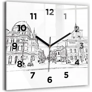 Hodiny Nástěnné hodiny Wallfluent černé 30 cm