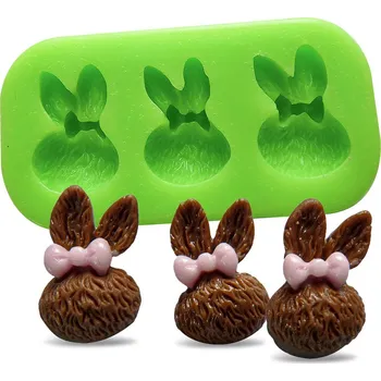 Jedlá dekorace na dort Silikonová formička zaječí ouška