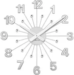 Nástěnné hodiny kovové stříbrné LAVVU LCT5010 + Dárek zdarma