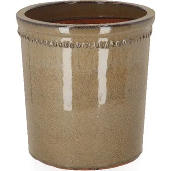 Květináč Květináč glazovaný, šedá, pr.26cm (PP026)|Esschert Design