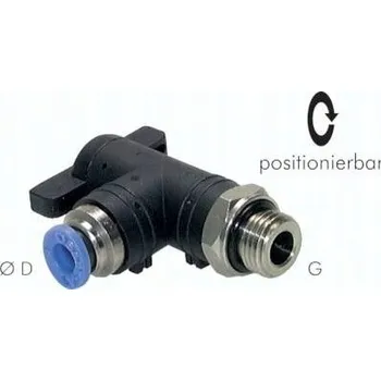 Ventil Kulový kohout vsuvný úhlový G1/4-12 vnější závit