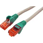 21.92.0961 Křížený propojovací kabel RJ45/RJ45, U/UTP, 1m, kat. 6, CCA, PVC, šedý