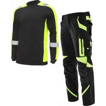 Pracovní obuv ELASTICKÉ PRACOVNÍ kalhoty STRETCH spandex BOZP tričko REFLEXNÍ 64
