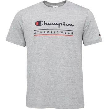 Pánské tričko Champion LEGACY L Šedá, Tmavě modrá, Červená