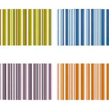 Koberec zahradní STRIPED, 100% recykl., 120x180cm, (balení obsahuje 4 kusy!)|Esschert Design