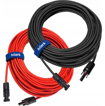 elektrický kabel SADA PRODLUŽOVACÍCH KABELŮ 1x4mm SOLÁRNÍCH FOTOVOLTAICKÝCH MC4 PRO PANELY 2x0,5m