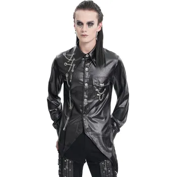 Pánská košile košile pánská DEVIL FASHION - Black Gothic Punk - SHT123 - S
