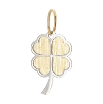Přívěsek Zlatý přívěšek ze žlutého zlata čtyřlístek ZZ1405F + dárek zdarma