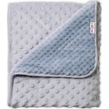 Dětská deka Dětská deka Baby Nellys 80 x 90 cm šedá