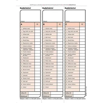 Tiskopis Tiskopis Blok kadeřnický Karbon A5