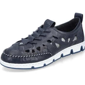 Dámské polobotky DÁMSKÉ POLOBOTKY RIEKER 49956-14 MODRÁ Barva: MODRÁ, Velikost: 36