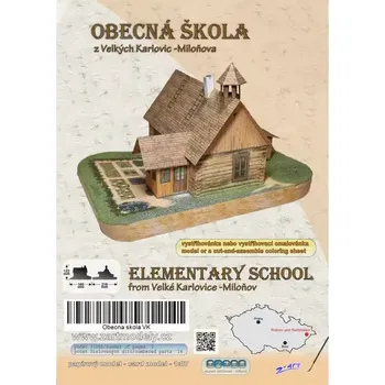 Papírový model Obecná škola z Velkých Karlovic - Miloňova (1:87) (Z-Art)