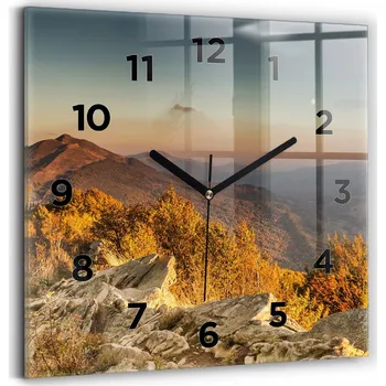 Hodiny Nástěnné hodiny Wallfluent žluté 30 cm