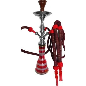 Vodní dýmka 67 cm, TopMark Heket červená NEW 3 hadice